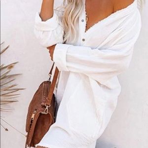 We The Free Summer DayDream Button Down NWOT XS